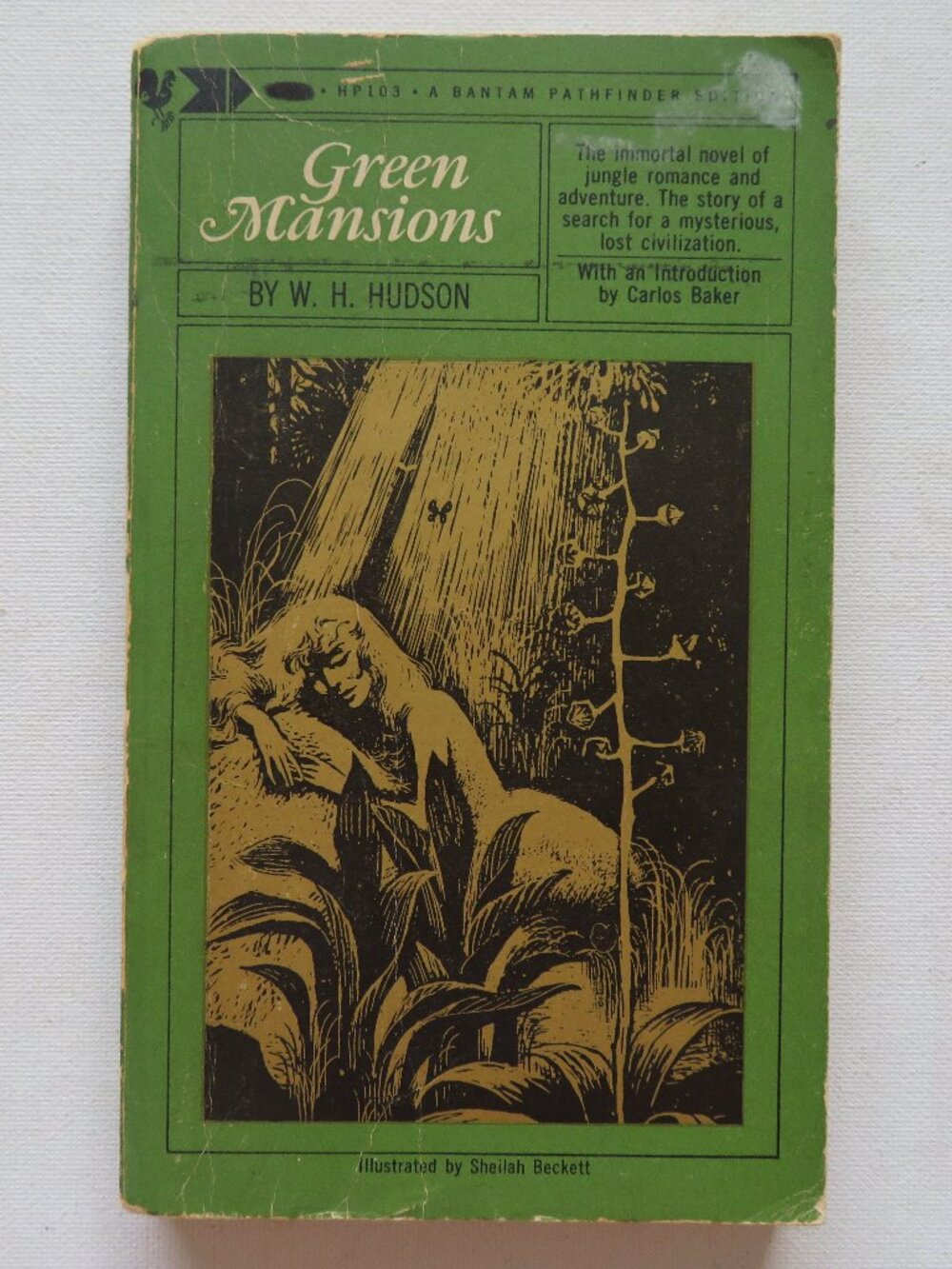 Green Mansions by W. H. Hudson 1965 Vintage Paperback Novel